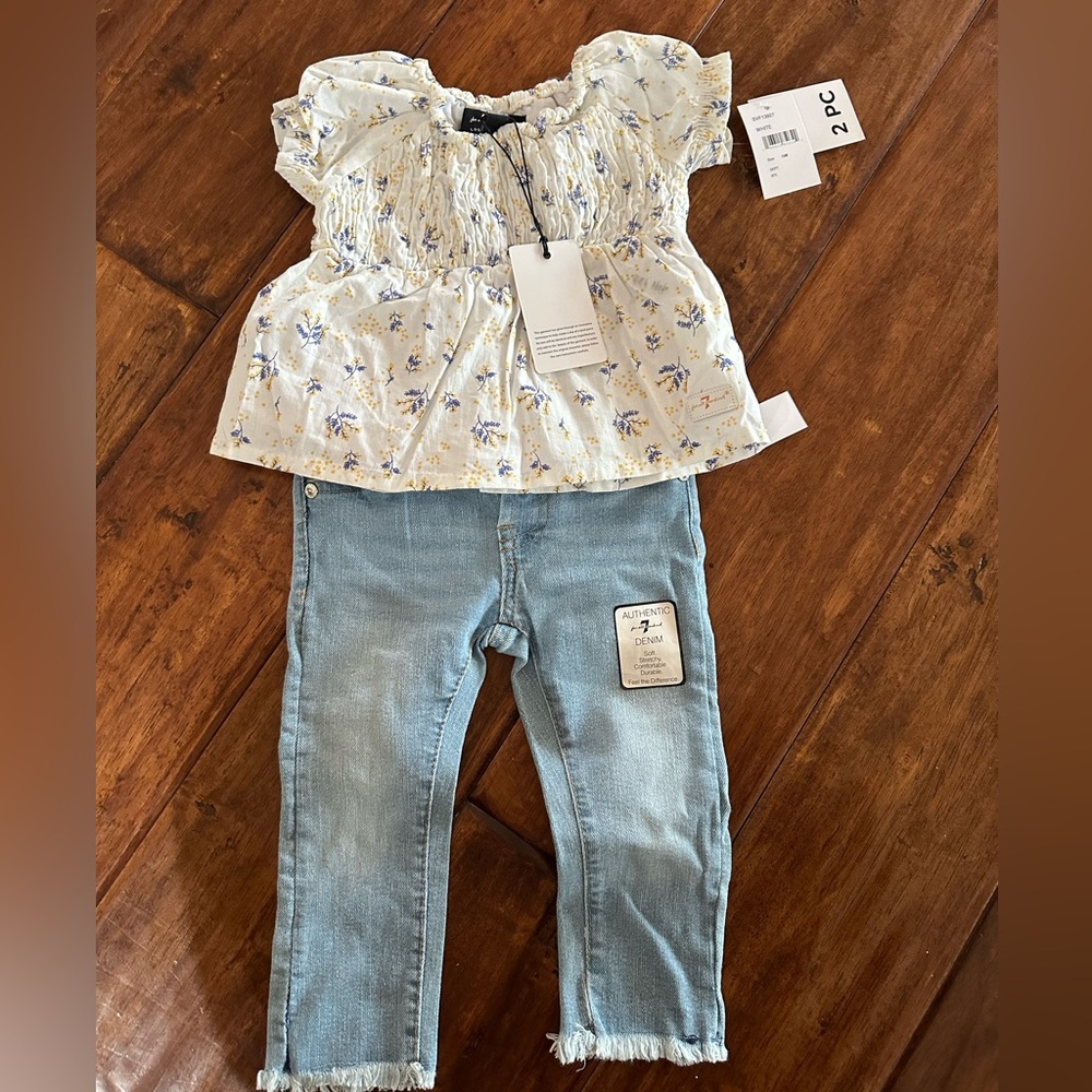 7 for all Mankind 2-piece set (12 months girl)